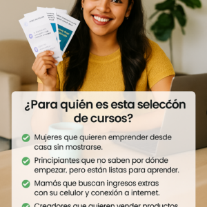 🎓 5 Cursos para Vender, Crear y Crecer Online 🚀